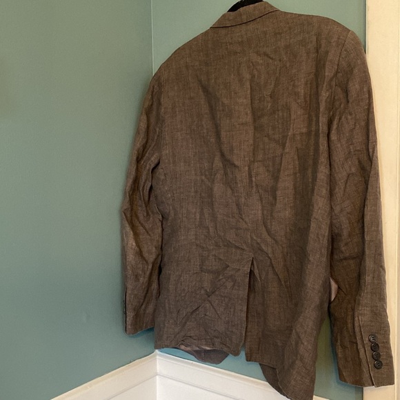 H&M Men's Gray/ brown Blazer- 2 button closure - size 44R - Picture 4 of 4